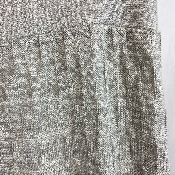 Nic + Zoe Gray & Black Floral Print Knit Midi Skirt M - Picture 3 of 4